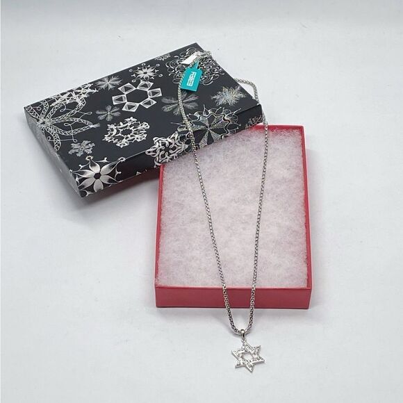 Effy Sterling Silver Diamond Star Of David Pendant Necklace - Picture 6 of 13